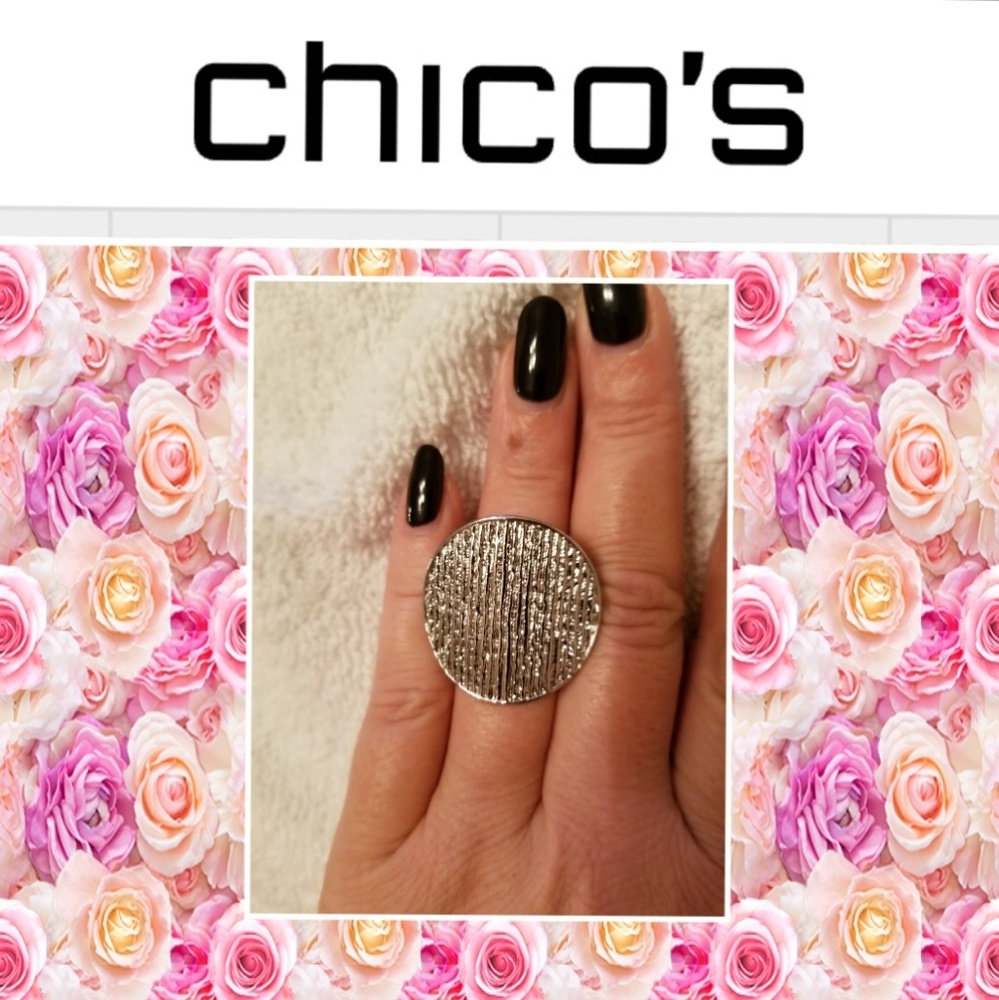 EUC Silver Chico's Ring